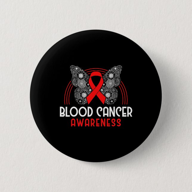 Plasma Cell Myeloma Survivor Blood Cancer Awarenes 6 Cm Round Badge (Front)
