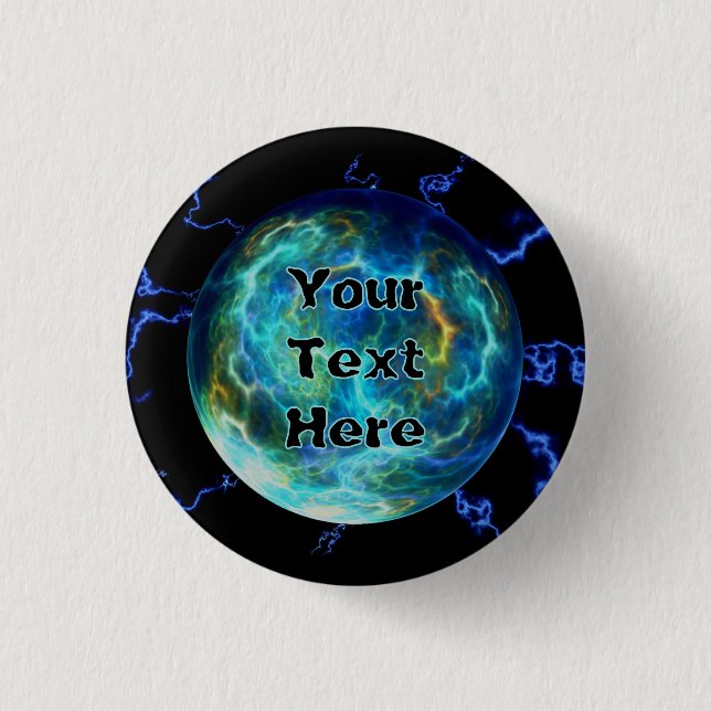 Plasma Electric 3 Cm Round Badge (Front)