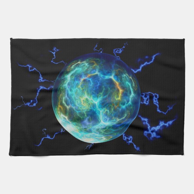 Plasma Electric Tea Towel (Horizontal)