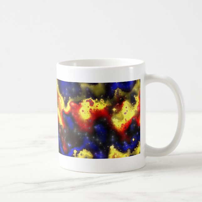 plasma fractal pattern coffee mug (Right)