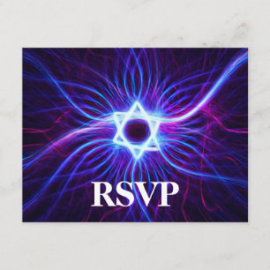 Plasma Magen Bar/Bat Mitzvah RSVP Card