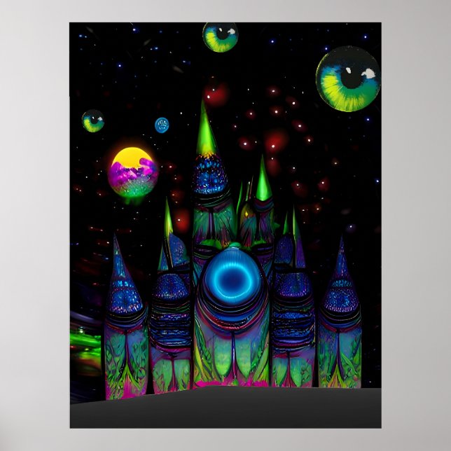 Plasma Towers of Wornol VII Poster (Front)