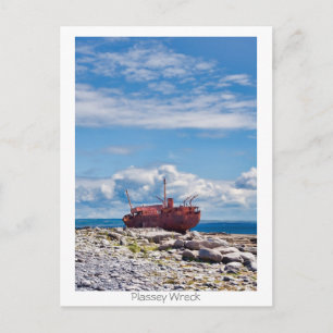 Plassey Wreck Postcard