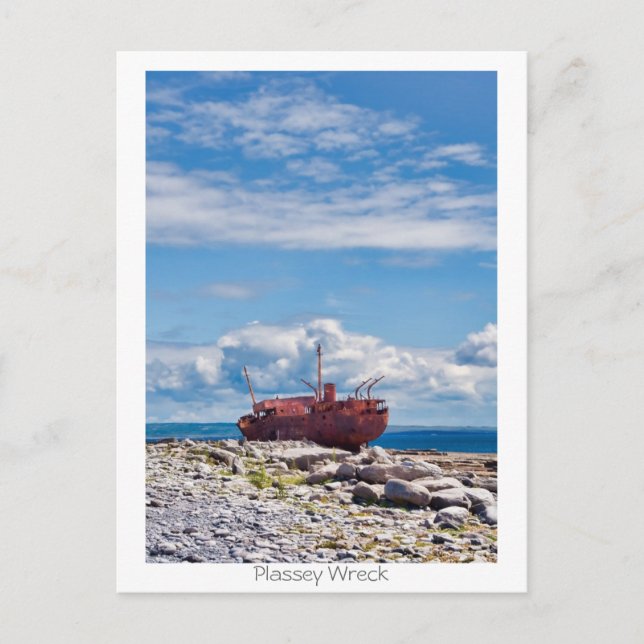 Plassey Wreck Postcard (Front)