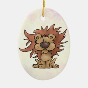 plaster lion ceramic ornament