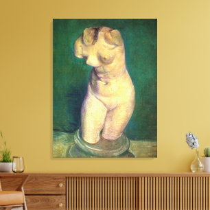 Plaster Statuette Female Torso by Vincent van Gogh Canvas Print