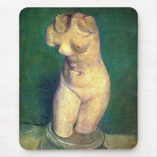 Plaster Statuette Female Torso by Vincent van Gogh Mouse Pad (Front)