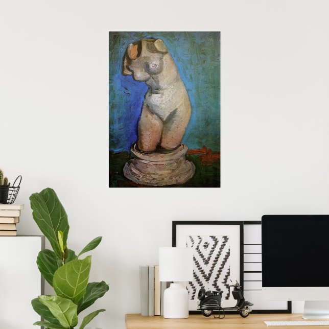 Plaster Statuette Female Torso by Vincent van Gogh Poster (Home Office)