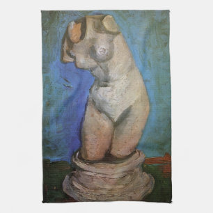 Plaster Statuette Female Torso by Vincent van Gogh Tea Towel