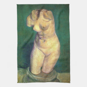 Plaster Statuette Female Torso by Vincent van Gogh Tea Towel