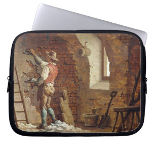 Plasterer, c.1807 (oil on panel) laptop sleeve