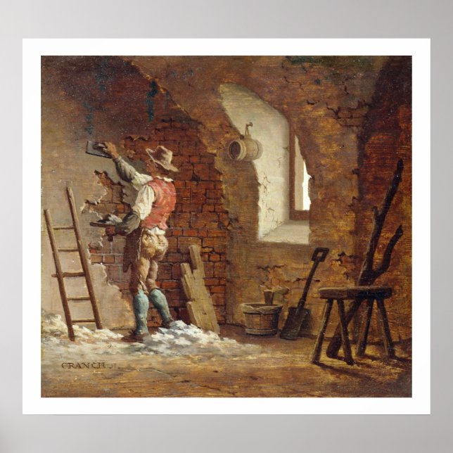 Plasterer, c.1807 (oil on panel) poster (Front)