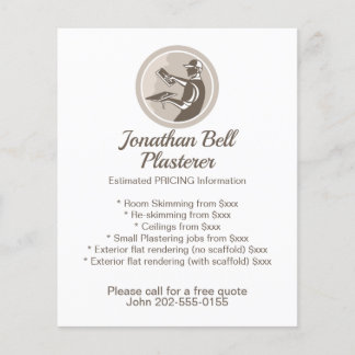 Plasterer Masonry Drywall Business Flyer