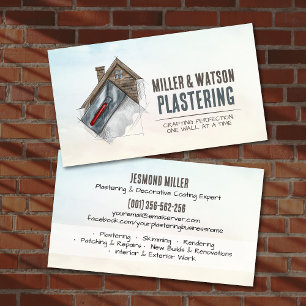 Plastering Services Business Card