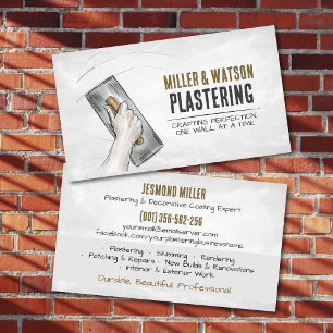 Plastering Services Business Card