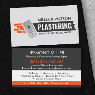 Plastering Services  Business Card
