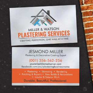 Plastering Services  Business Card