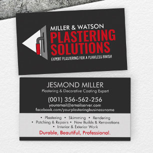 Plastering Services  Business Card