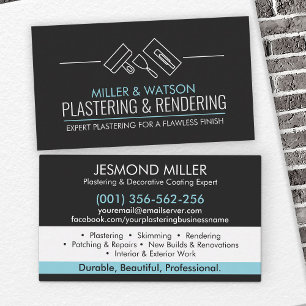 Plastering Services  Business Card