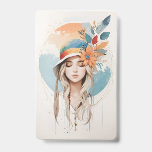 Plastic Badge - Vertical ID Badge