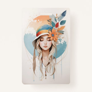  Plastic Badge - Vertical ID Badge