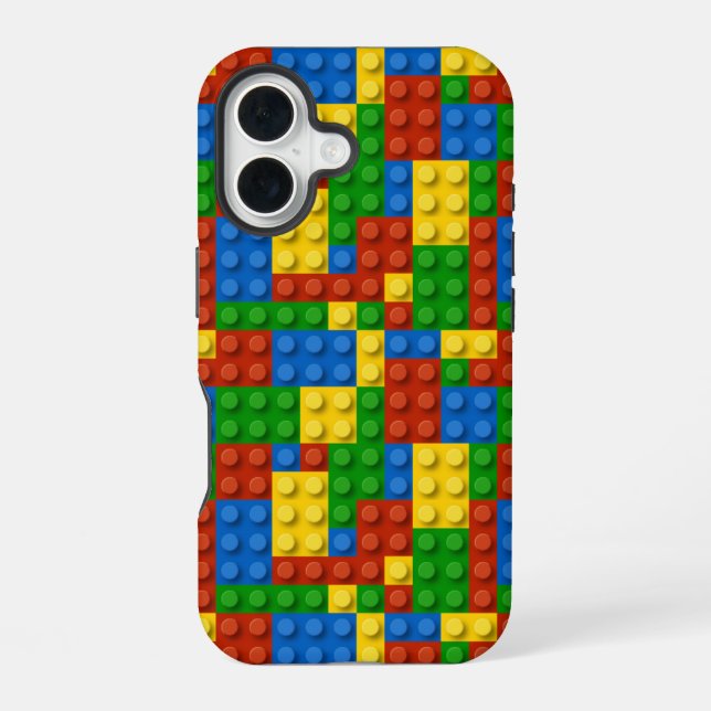 plastic blocks iPhone 16 case (Back)