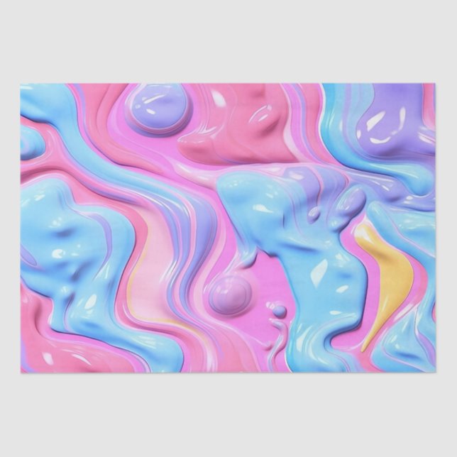 Plastic Bubble Abstract Tissue Paper (Front)