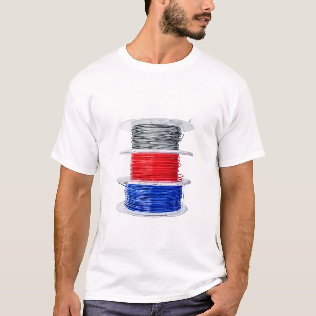 Plastic coils for 3D printing T-Shirt (Front)