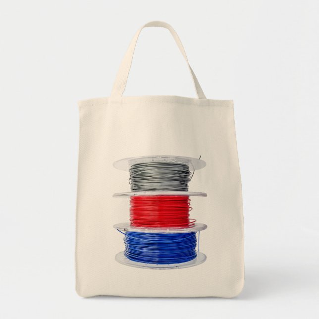 Plastic coils for 3D printing Tote Bag (Front)