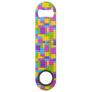 Plastic Construction Blocks Pattern