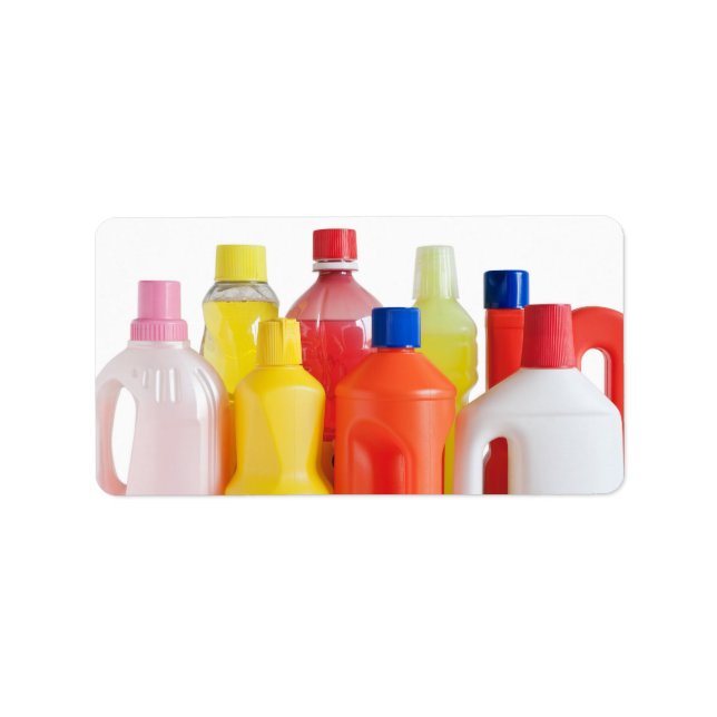 plastic detergent bottles label (Front)