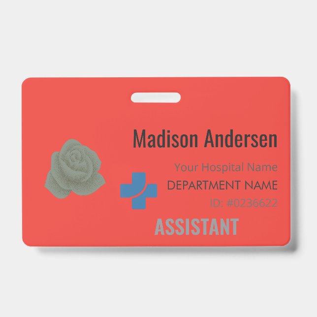 Plastic Event Pass – Horizontal.ID.Office.Badge ID Badge (Front)