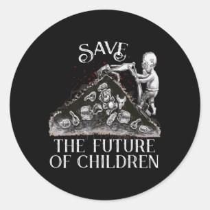 Plastic-free Environmental Protection Climate Chan Classic Round Sticker