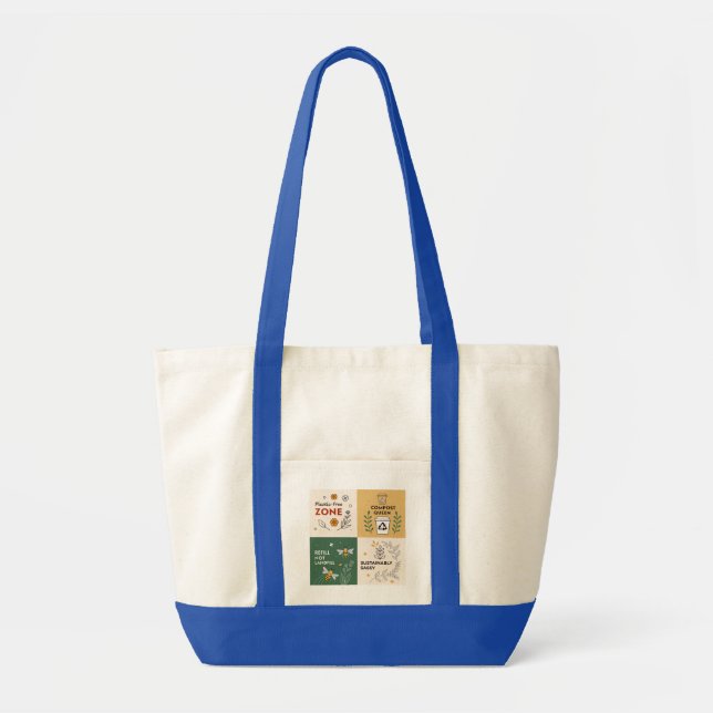 Plastic-Free Zone – Eco-Conscious Design Tote Bag (Front)
