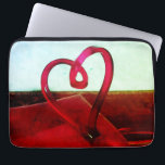 Plastic Heart   Laptop Sleeve<br><div class="desc">Enjoy a coincidental luggage tag heart!</div>