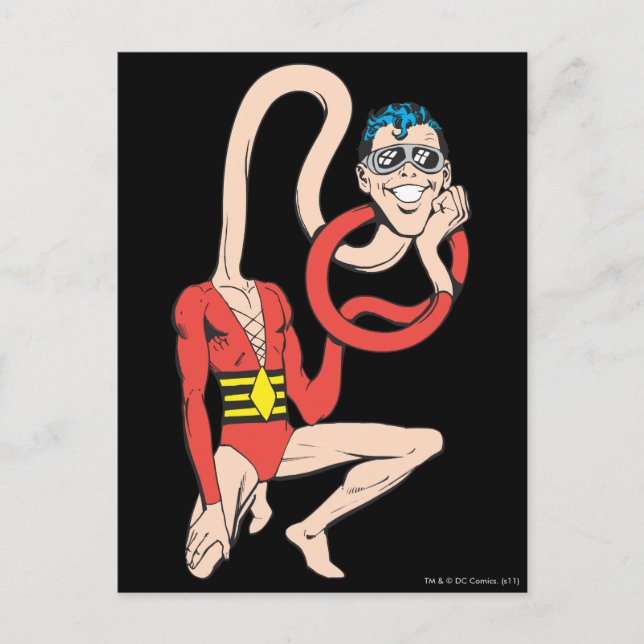 Plastic Man Rubberneck Pose Postcard (Front)