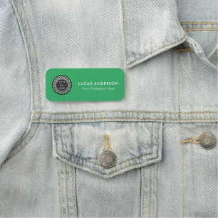 Plastic Name Tag Magnetic or Pin Custom Logo