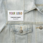 Plastic Name Tag Magnetic or Pin Custom Logo