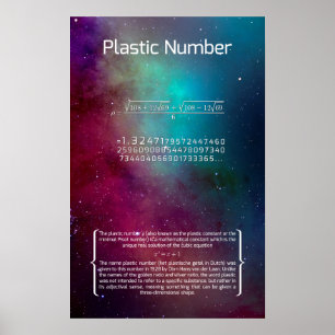 Plastic Number Poster