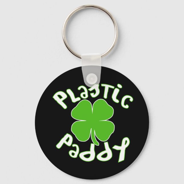 Plastic Paddy - St Patrick's Day Key Ring (Front)