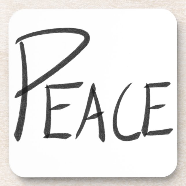 Plastic Peace Coaster Set of 6 (Front)