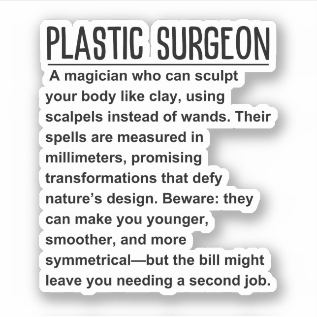 Plastic Surgeon (Front)