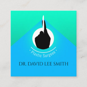 Plastic surgeon / Doctor / Surgeon assistant Squar Square Business Card