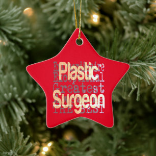 Plastic Surgeon Extraordinaire Ceramic Ornament