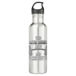 Plastic Surgeon Workout Surgery Medical Doctor Gra 710 Ml Water Bottle