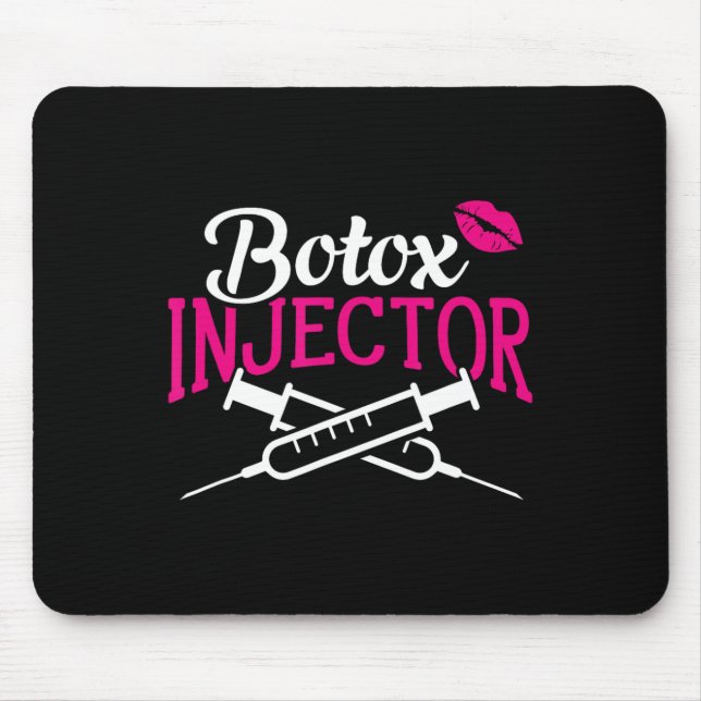 Plastic Surgery Cosmetic Nurse Lips Injector Botox Mouse Pad (Front)