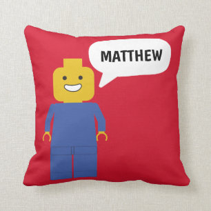Plastic Toy Building Brick Man Figure Personalized Cushion