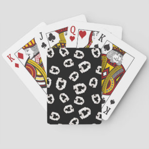 Plastic Vampire Teeth - Black Playing Cards