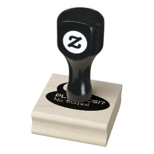 Plastics!? / Custom 2" x 2" / 5 cm x 5 cm Rubber Stamp