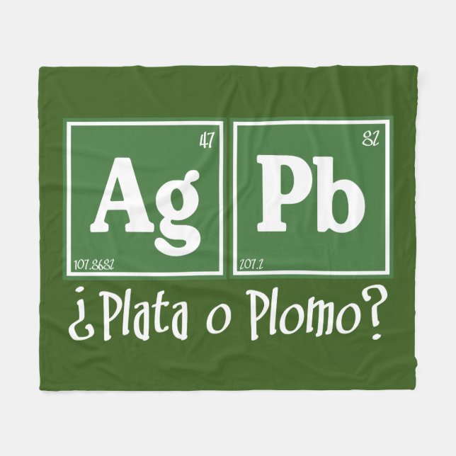 Plata o plomo fleece blanket (Front (Horizontal))